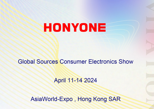 HONYONE宏利源2024年4月香港环球资源电子元件展邀请函（2024.4.11-14）